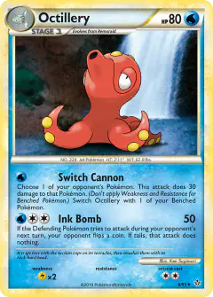Octillery Rare Holo card from Unleashed