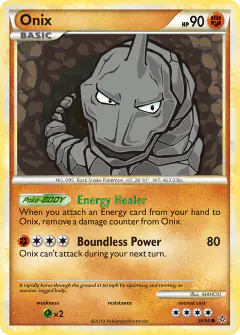 Onix Common card from Unleashed