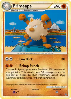 Primeape Rare card from Unleashed
