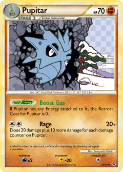 Pupitar Uncommon card from Unleashed