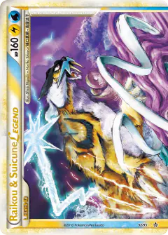Raikou & Suicune LEGEND LEGEND card from Unleashed