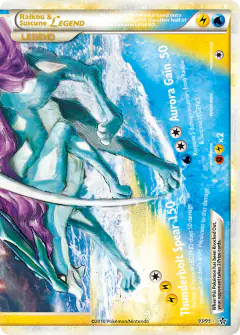 Raikou & Suicune LEGEND LEGEND card from Unleashed