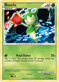 Roselia Common card from Unleashed
