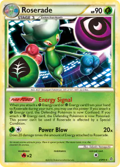 Roserade Rare card from Unleashed