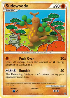 Sudowoodo Rare Holo card from Unleashed