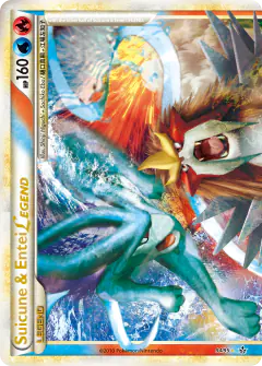 Suicune & Entei LEGEND LEGEND card from Unleashed