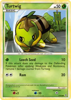 Turtwig Common card from Unleashed