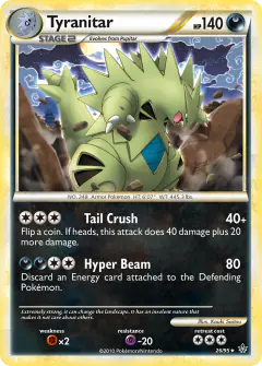 Tyranitar Rare card from Unleashed