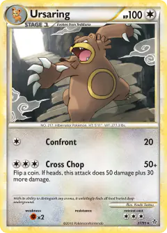 Ursaring Rare card from Unleashed