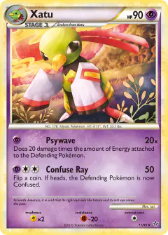 Xatu Rare Holo card from Unleashed