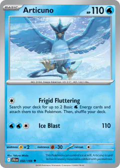 Articuno Uncommon card from Journey Together