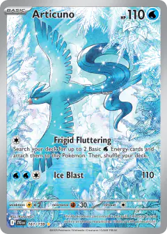 Articuno Illustration Rare card from Journey Together