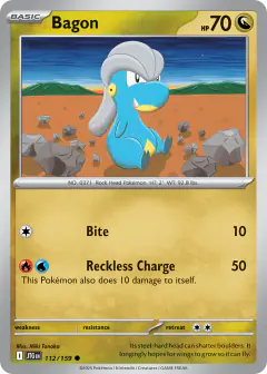 Bagon Common card from Journey Together