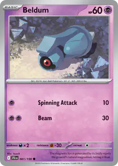 Beldum Common card from Journey Together