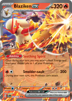 Blaziken ex Double Rare card from Journey Together