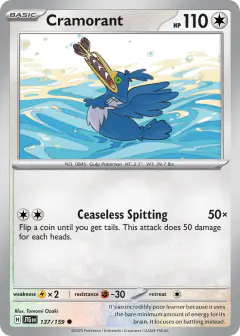 Cramorant Common card from Journey Together