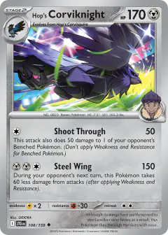 Hop's Corviknight Uncommon card from Journey Together