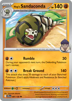 Hop's Sandaconda Uncommon card from Journey Together