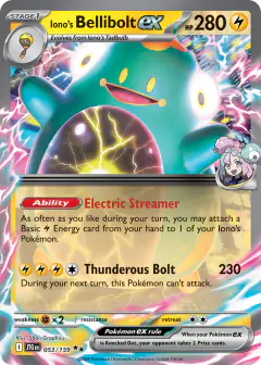 Iono's Bellibolt ex Double Rare card from Journey Together