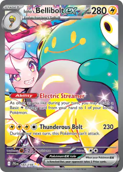 Iono's Bellibolt ex Special Illustration Rare card from Journey Together
