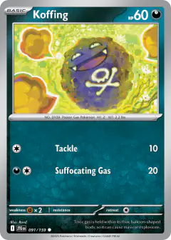 Koffing Common card from Journey Together