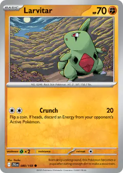 Larvitar Common card from Journey Together