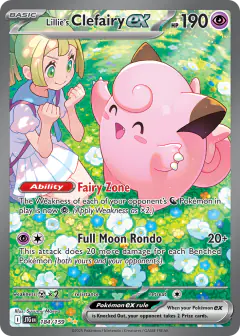 Lillie's Clefairy ex Special Illustration Rare card from Journey Together