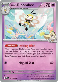 Lillie's Ribombee Rare card from Journey Together