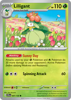 Lilligant Common card from Journey Together