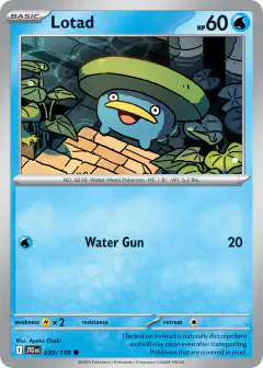 Lotad Common card from Journey Together