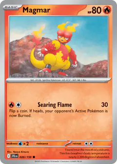 Magmar Common card from Journey Together