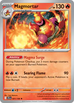 Magmortar Rare card from Journey Together