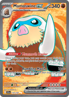 Mamoswine ex Ultra Rare card from Journey Together