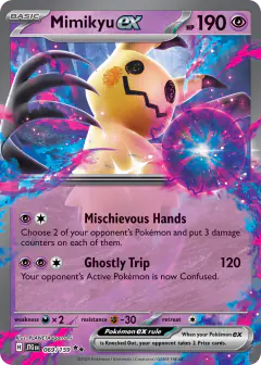 Mimikyu ex Double Rare card from Journey Together