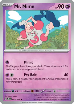 Mr. Mime Common card from Journey Together