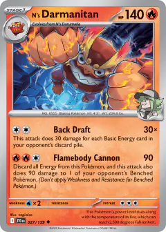 N's Darmanitan Uncommon card from Journey Together