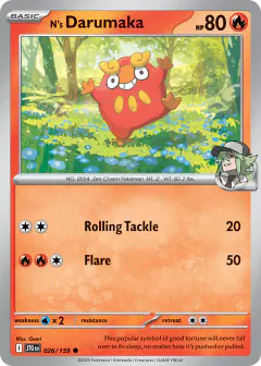 N's Darumaka Common card from Journey Together