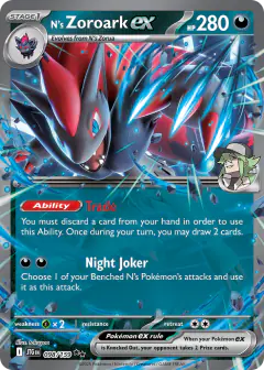 N's Zoroark ex Double Rare card from Journey Together