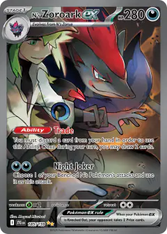 N's Zoroark ex Special Illustration Rare card from Journey Together