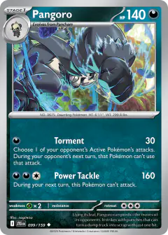 Pangoro Uncommon card from Journey Together