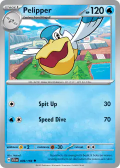 Pelipper Uncommon card from Journey Together