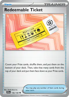 Redeemable Ticket Uncommon card from Journey Together
