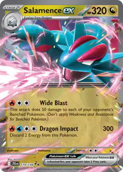 Salamence ex Double Rare card from Journey Together
