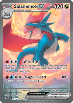 Salamence ex Special Illustration Rare card from Journey Together