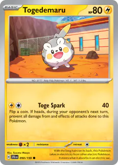 Togedemaru Common card from Journey Together