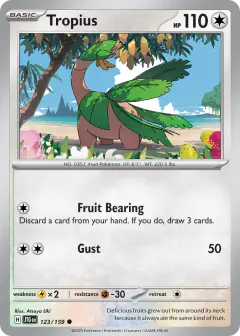 Tropius Common card from Journey Together