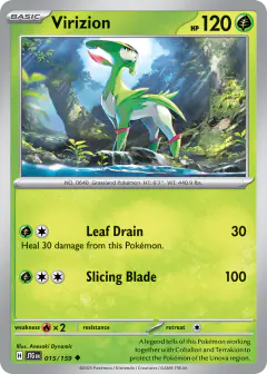 Virizion Uncommon card from Journey Together