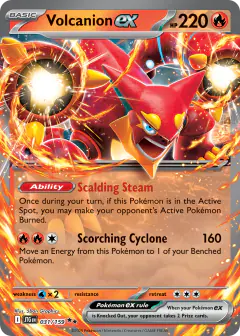 Volcanion ex Double Rare card from Journey Together