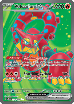 Volcanion ex Ultra Rare card from Journey Together