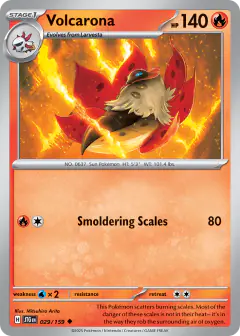Volcarona Uncommon card from Journey Together